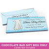 Deluxe Personalized Baptism Gown Candy Bar Favor Box