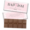 Personalized Pastel Baptism Belgian Chocolate Bar