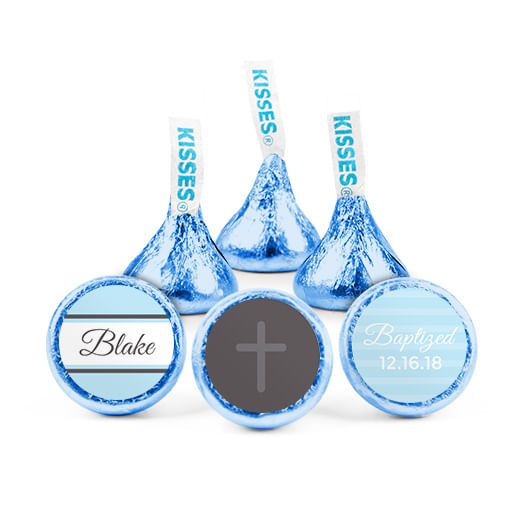 Personalized Boy Baptism Cross Deluxe Candy Buffet