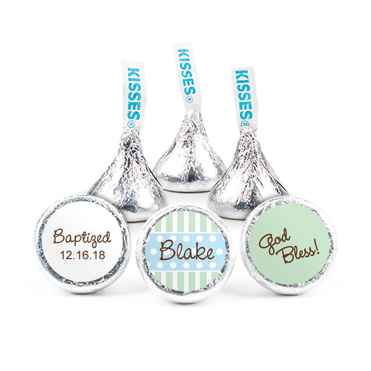 Personalized Baptism Polka Dots Hershey's Kisses