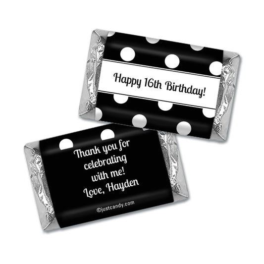 Birthday Personalized Hershey's Miniatures Polka Dot