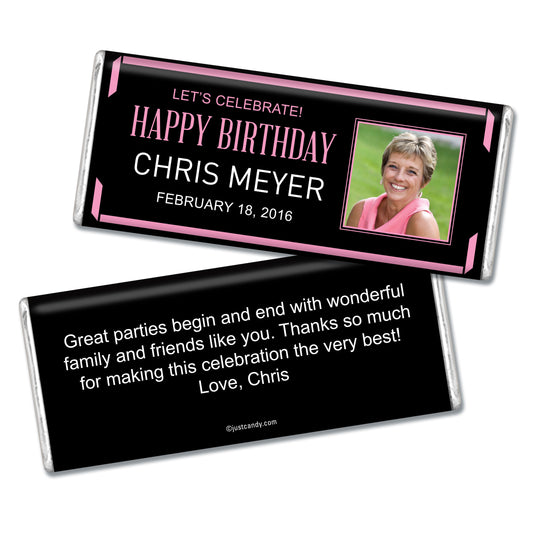 Birthday Personalized Hershey's Milk Chocolate Bar Celebrate Photo