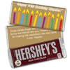 Birthday Personalized Hershey's Milk Chocolate Bar Lit Candles