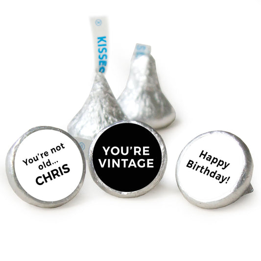 Birthday Personalized Hershey's Kisses You're Vintage Assembled Kisses