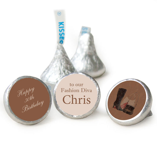 Birthday Personalized Hershey's Kisses Fashion Diva Assembled Kisses