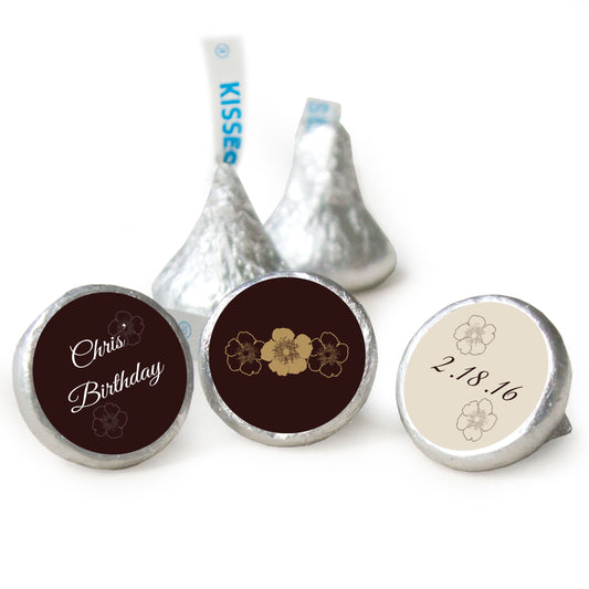 Birthday Personalized Hershey's Kisses Flower Trio Assembled Kisses