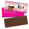 100th Birthday Personalized Embossed Chocolate Bar Cupcake & Year Photo