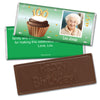 100th Birthday Personalized Embossed Chocolate Bar Cupcake & Year Photo