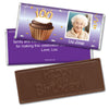 100th Birthday Personalized Embossed Chocolate Bar Cupcake & Year Photo