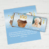 100th Birthday Personalized Chocolate Bar Wrappers Cupcake & Year Photo