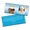 100th Birthday Personalized Hershey's Milk Chocolate Bar Cupcake & Year Photo