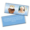 100th Birthday Personalized Hershey's Milk Chocolate Bar Cupcake & Year Photo