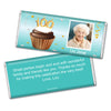 100th Birthday Personalized Hershey's Milk Chocolate Bar Cupcake & Year Photo