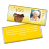 100th Birthday Personalized Hershey's Milk Chocolate Bar Cupcake & Year Photo