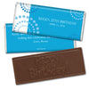 Birthday Personalized Embossed Chocolate Bar Dotted Whirls