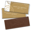 Birthday Personalized Embossed Chocolate Bar Dotted Whirls