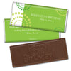 Birthday Personalized Embossed Chocolate Bar Dotted Whirls