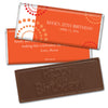 Birthday Personalized Embossed Chocolate Bar Dotted Whirls