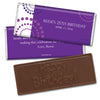 Birthday Personalized Embossed Chocolate Bar Dotted Whirls