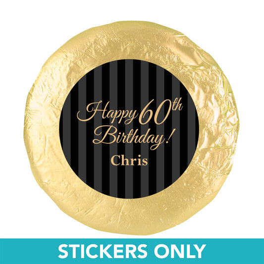 Personalized 60th Birthday 1.25" Stickers (48 Stickers)