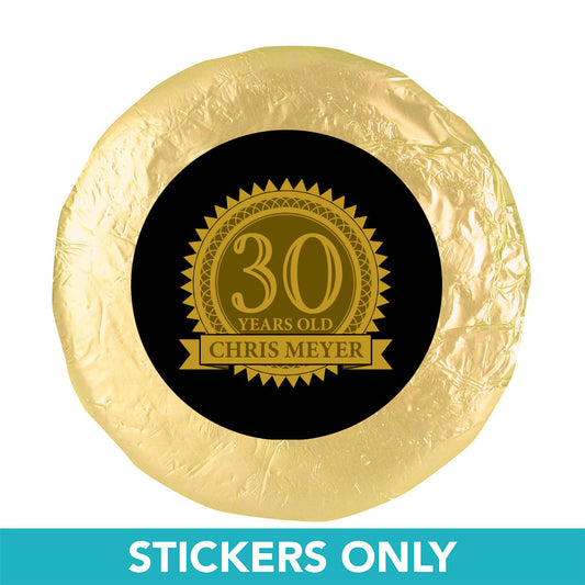 Personalized 30th Birthday 1.25" Stickers (48 Stickers)