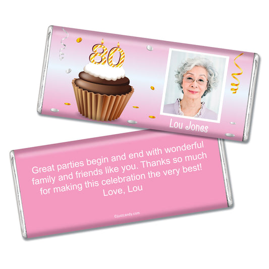 Personalized 80th Birthday Milestones Hershey's Hershey's Milk Chocolate Bar & Wrapper 80th Birthday