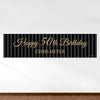 Personalized Birthday 50th Regal Pinstripe 5 Ft. Banner