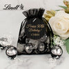 Personalized Milestone Lindt Truffle Organza Bag- Pinstripes 50th