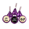 Personalized Milestone 60th Birthday Confetti Hershey's Kisses