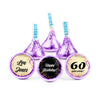 Personalized Milestone 60th Birthday Confetti Hershey's Kisses