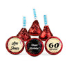 Personalized Milestone 60th Birthday Confetti Hershey's Kisses