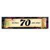 Personalized Birthday Confetti 70th 5 Ft. Banner