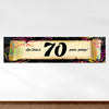 Personalized Birthday Confetti 70th 5 Ft. Banner