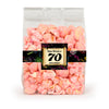 Personalized Milestone 70th Birthday Candy Coated Popcorn 3.5oz Bag