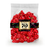 Personalized Milestone 70th Birthday Candy Coated Popcorn 3.5oz Bag