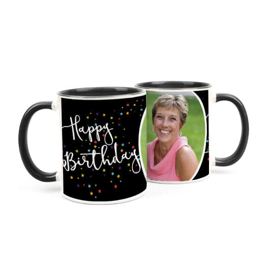 Personalized Birthday Colorful Stars 11oz Mug