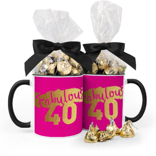 Birthday Fabulous 40 11oz Mug with Hershey's Kisses