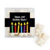 Personalized Birthday Candles JUST CANDY� favor cube with Sugar Sanded Gummy Bears