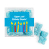 Personalized Birthday Candles JUST CANDY� favor cube with Sugar Sanded Gummy Bears