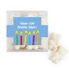 Personalized Birthday Candles JUST CANDY� favor cube with Sugar Sanded Gummy Bears