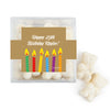 Personalized Birthday Candles JUST CANDY� favor cube with Sugar Sanded Gummy Bears