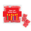 Personalized Birthday Candles JUST CANDY� favor cube with Sugar Sanded Gummy Bears