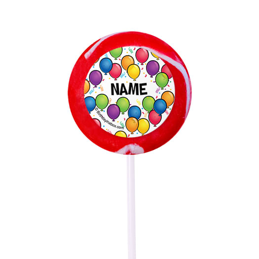 Birthday Glitz Personalized 2" Lollipops (24 Pack)