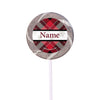 Buffalo Plaid Personalized 2" Lollipops (24 Pack)