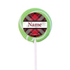 Buffalo Plaid Personalized 2" Lollipops (24 Pack)