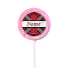 Buffalo Plaid Personalized 2" Lollipops (24 Pack)