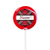 Buffalo Plaid Personalized 2" Lollipops (24 Pack)