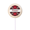 Buffalo Plaid Personalized 2" Lollipops (24 Pack)