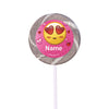 Emojis Pink Personalized 2" Lollipops (24 Pack)