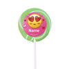 Emojis Pink Personalized 2" Lollipops (24 Pack)